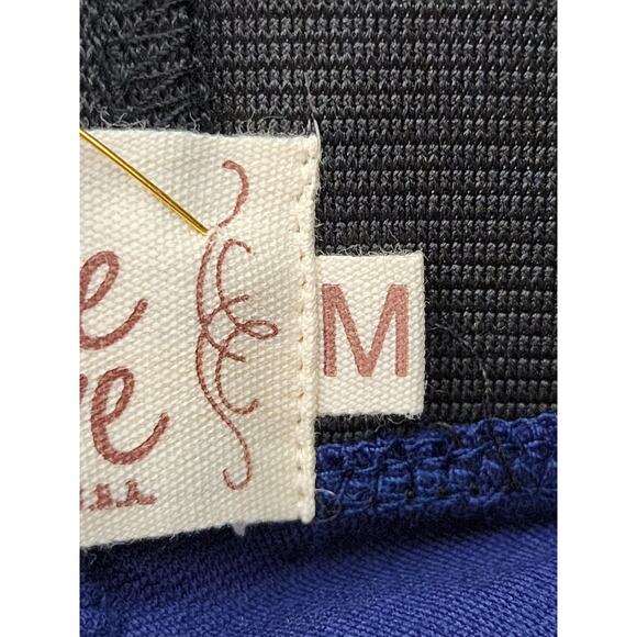 NEW True Love USA High Waist Slim Fit Zipper Hem Pants Size M Blue Black Stretch - Picture 5 of 13